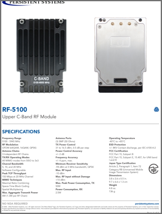 Upper C-Band RF Module