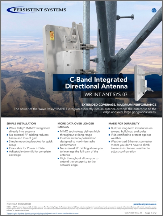 C-Band Integrated Directional Antenna