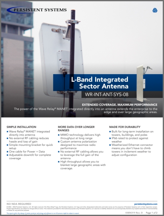 L-Band Integrated Sector Antenna