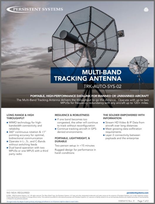 MULTI-BAND TRACKING ANTENNA
