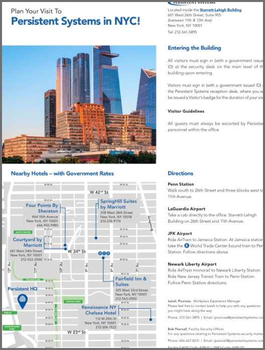 NYC, NEW YORK VISITOR GUIDE