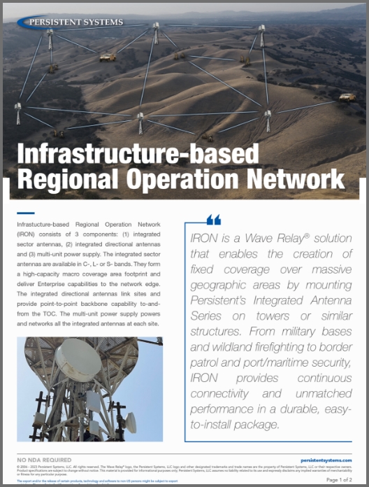 Infrastructure-based Regional Operation Network  (IRON)