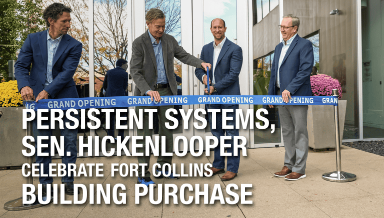 Persistent Systems, Sen. Hickenlooper Celebrate Fort Collins Building Purchase